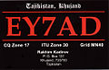 QSL EY7AD