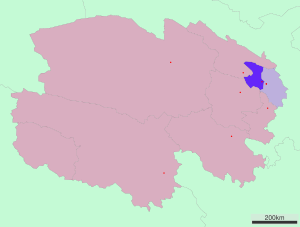 Xining auf der Karte