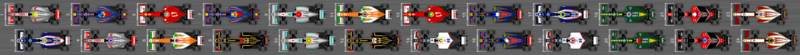 Diagrama de la parrilla de clasificación del Gran Premio de Singapur 2012