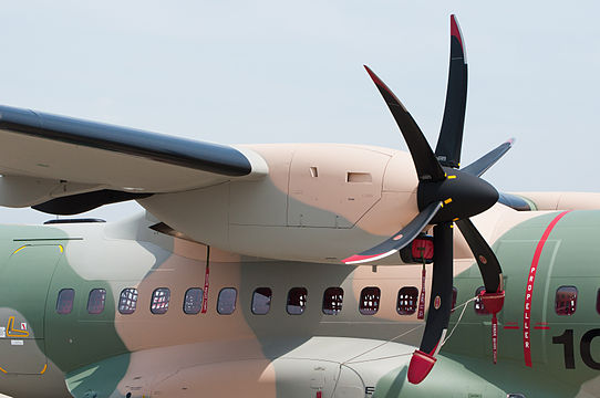 PW127G turboprop engine of a RAFO CASA C-295.