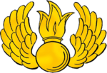 De ryska luftburna stridskrafternas lilla emblem.