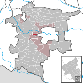 Poziția Ranschbach pe harta districtului Südliche Weinstraße