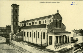 Église Saint-Benoît en 1912.
