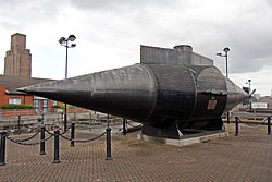 Replica of the Resurgam in Birkenhead