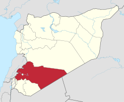 The location of the province in Syria