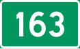 Schild der Nationalstraße 163