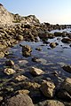 Rocky foreshore on the east side of Ringstead Bay