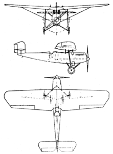 Rohrbach Ro IX Rofix 3-view Le Document aéronautique Janvier, 1927.png