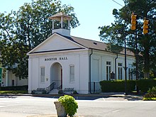 Rooster Hall in 2010. Built in 1843 as the Presbyterian church, it served as the county courthouse from 1868 to 1871. Rooster Hall.JPG