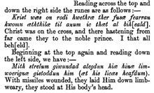 Translation of Ruthwell Cross inscription[23]