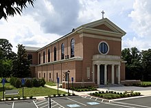 Saint Mary of Sorrows Church (Fairfax, Virginia) - exterior 2.jpg