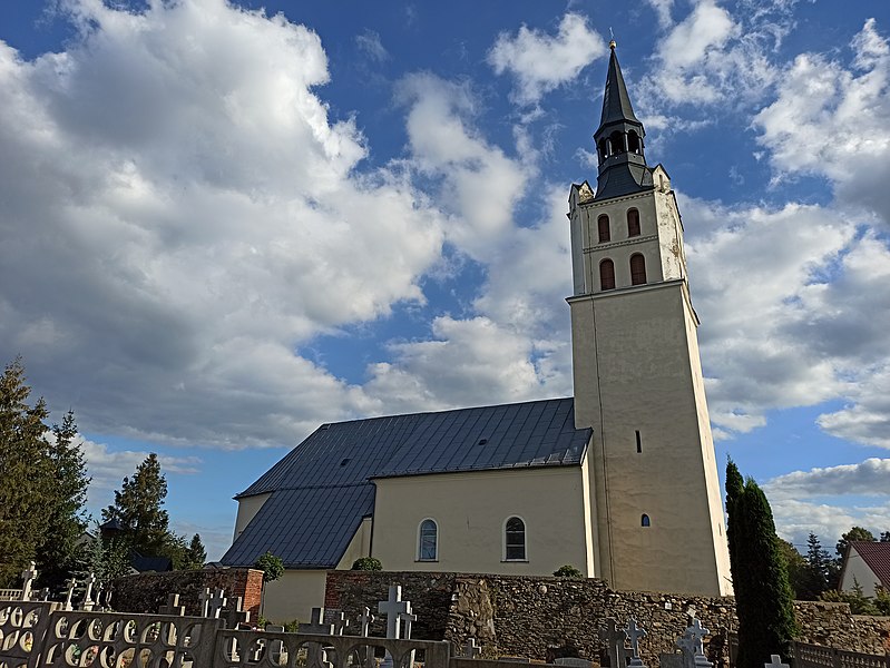 File:Saint Michael Archangel church in Szybowice, 2020.09.03.jpg