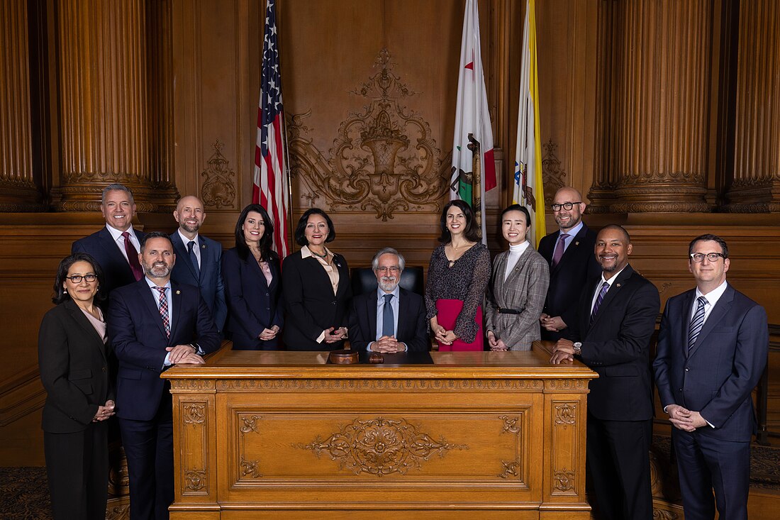 Members of the San Francisco Board of Supervisors