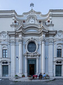 Baroque Composite columns of the Santa Maria Annunziata in Borgo, Rome, by Pietro Passalacqua, 1742 and 1745