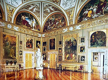Фрески люнетов в «Зале Илиады» Палаццо Питти во Флоренции. 1822–1825