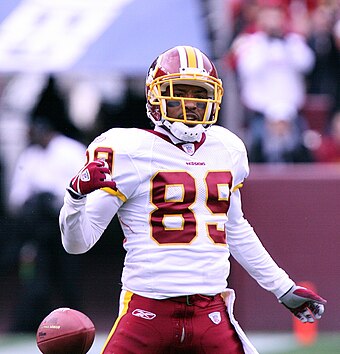 Santana Moss (pictured) and Antonio Bryant in 2000 were the first wide receivers to win.
