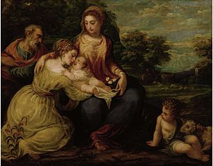 Holy Family with St Catharine and Young John the Baptist