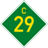 C29 road shield}}