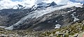 Blick von der Hütte auf Schlatenkees, Hohen Zaun, Schwarze Wand, Klein- und Großvenediger