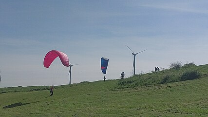 Paragliding op Schoteroog in Haarlem