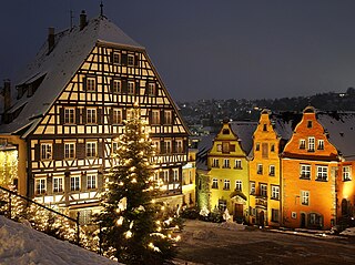 Schwäbisch Hall in winter