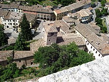 Scorcio del paese dall'alto della rocca