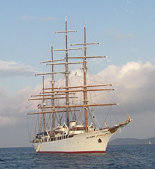 <i>Sea Cloud</i> German sailing cruise ship