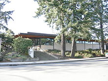 The Paul Thiry-designed North East branch (opened 1954) stood in sharp architectural contrast to the older branch libraries. Seattle - Northeast Library 01.jpg