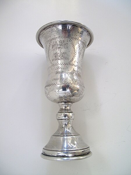 File:Silver kiddush cup given to Hadassah volunteer.jpg