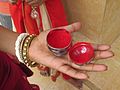 * Nomination A traditional vermilion red or orange-red colored cosmetic powder. --Masum-al-hasan 12:37, 7 March 2017 (UTC) * Promotion Good quality. --A.Savin 14:18, 7 March 2017 (UTC)