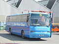 Southern Vectis 501 Bordwood Legde (WDL 691), a DAF SB3000/Ikarus Blue Danube 350, in the old Moss Motor Tours livery, parked up at the bus depot in Park Road, Ryde, Isle of Wight.