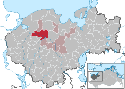 Läget för kommunen Stepenitztal i Landkreis Nordwestmecklenburg