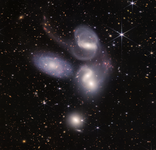 史提芬五重星系(NIRCam近紅外相機)