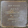 Stumbling Stone Herford Komturstrasse 21 Julius Ruschkewitz