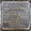 Stolperstein Zikadenweg 49 (vest) Margarete Marx.jpg