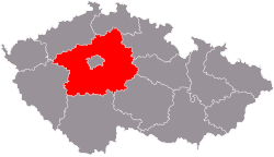 Location of Central Bohemia