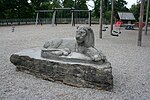 Stuttgart Höhenpark Killesberg Reclining Lion.JPG