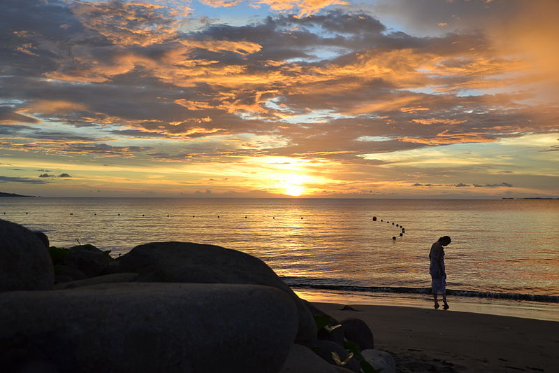 File:Sunset beach walk (6753926629).jpg