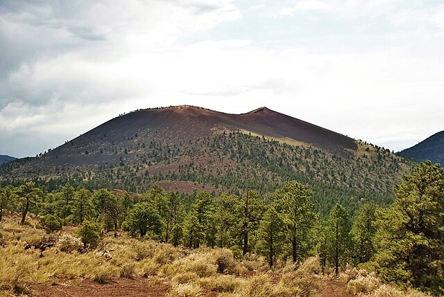 Sunset Crater from the Cinder Hills