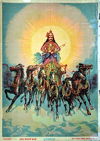 <span class="mw-page-title-main">Surya</span> Solar deity in Hinduism