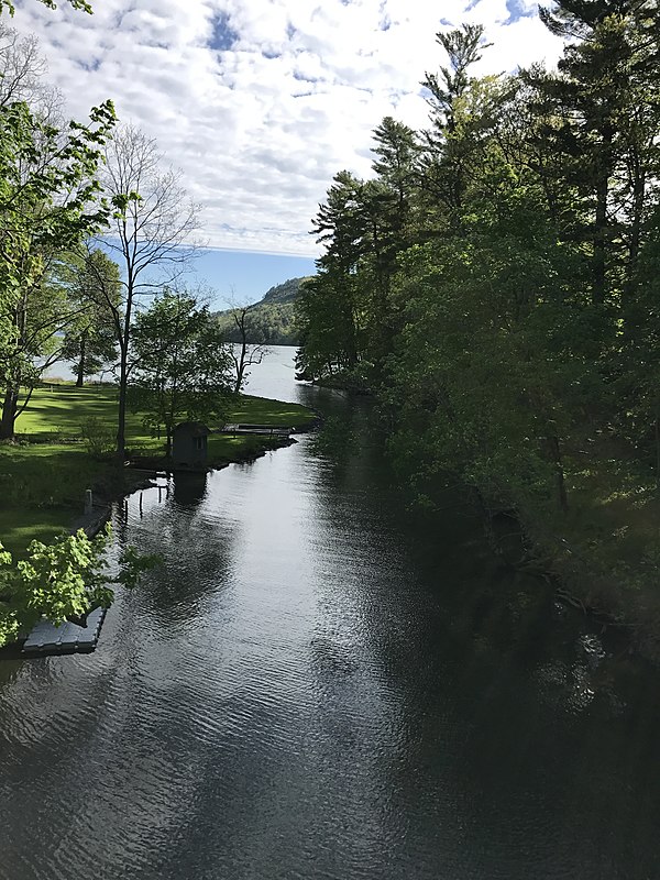 Susquehanna River at source, looking at Otsego Lake