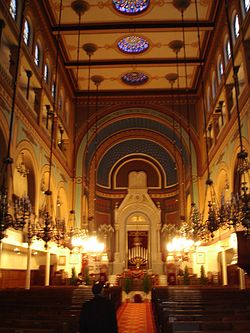 View of the interior of the synagogue Syna Nazareth 1.JPG