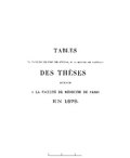 Миниатюра для Файл:Tables (la première des noms des auteurs, et la seconde des matières) des thèses soutenues à la Faculté de Médecine de Paris, en 1878 (IA BIUSante 90973x1878).pdf