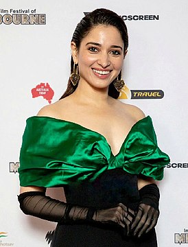 Tamannaah Bhatia attends the screening of Do Baaraa at the Indian Film Festival of Melbourne (cropped).jpg