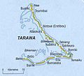 Tarawa Atoll map with more places indicated