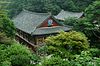 Temple buildings featuring the Cheontae logo