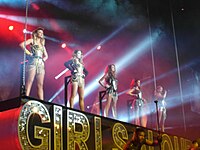 Girls Aloud won for their comeback single "The Promise" Ten Tour 2013.JPG