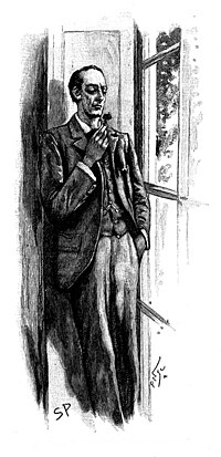 Sherlock Holmes, illustration av Sidney Paget.