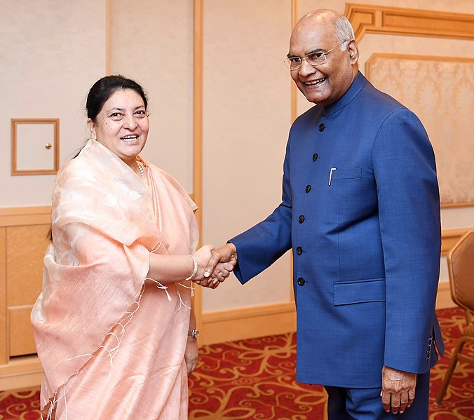 File:The President, Shri Ram Nath Kovind meeting the President of Nepal, Ms. Bidya Devi Bhandari, in Tokyo, Japan on October 22, 2019.jpg