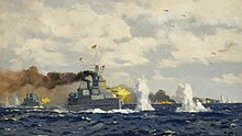 Battle of the Bay of Biscay 1943 - Painting by Norman Wilkinson Nmm nmmg bhc0686 large(2).jpg